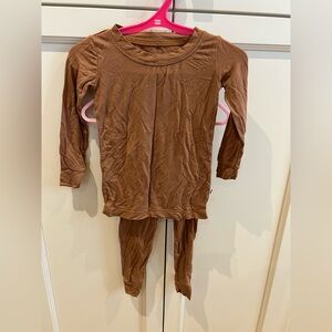 Little Sleepies Brown Kids Shirt & Pants Set 18-24m